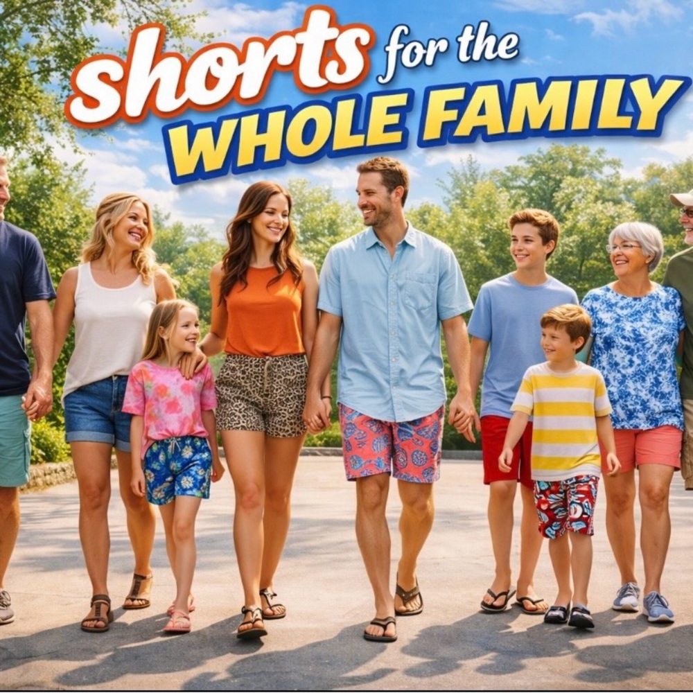 Colorful Family Shorts Collection
